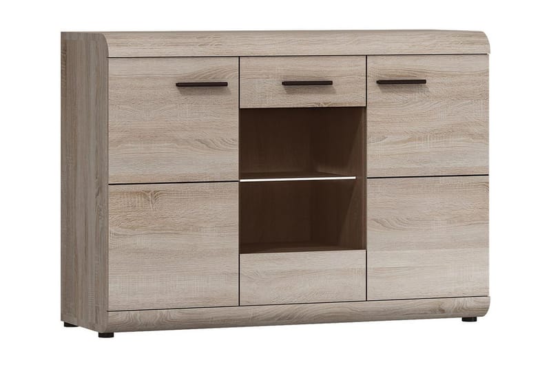 Link Sjenk 120x42x87 cm - Beige / Grå - Oppbevaring - Oppbevaringsmøbler - Sideboard & skjenker