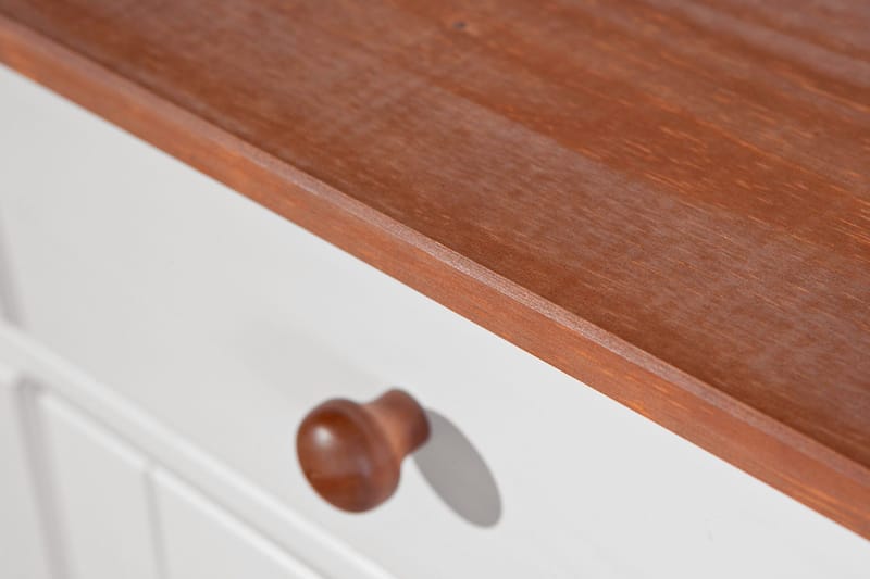 Livesey Sideboard 130 cm - Hvit/Natur - Oppbevaring - Oppbevaringsmøbler - Sideboard & skjenker