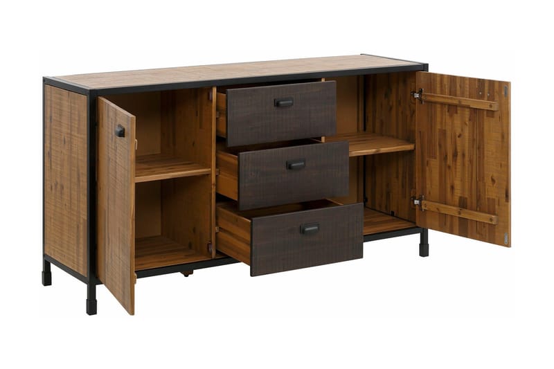 Mantas Skjenk 150 cm - Flerfarget/Akasie/Metall - Oppbevaring - Oppbevaringsmøbler - Sideboard & skjenker
