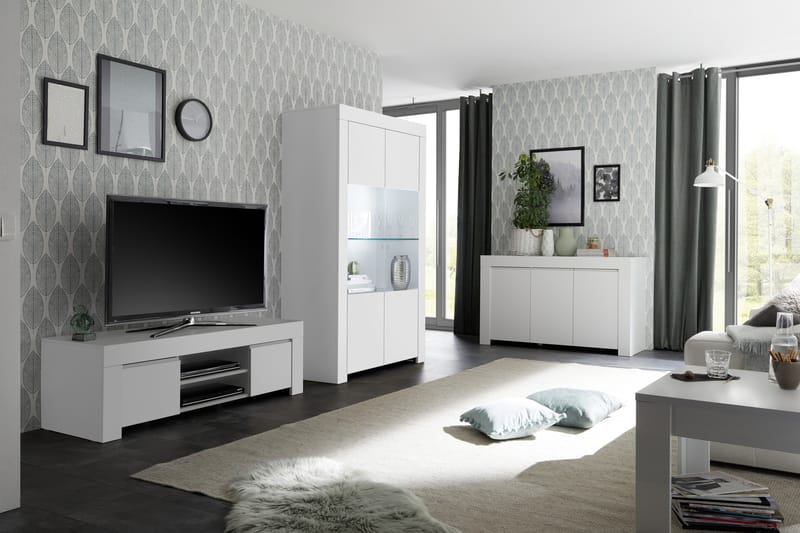 Midas Skjenk 138 cm - Hvit - Oppbevaring - Oppbevaringsmøbler - Sideboard & skjenker