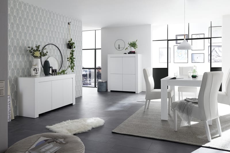 Midas Skjenk 138 cm - Hvit - Oppbevaring - Oppbevaringsmøbler - Sideboard & skjenker