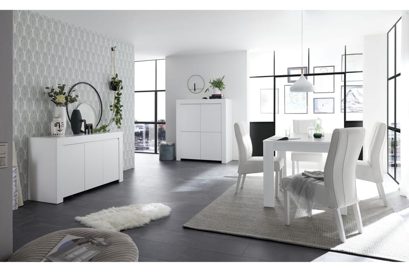 Midas Skjenk 138 cm - Hvit - Oppbevaring - Oppbevaringsmøbler - Sideboard & skjenker