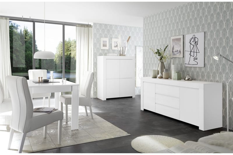 Midas Skjenk 184 cm - Hvit - Oppbevaring - Oppbevaringsmøbler - Sideboard & skjenker