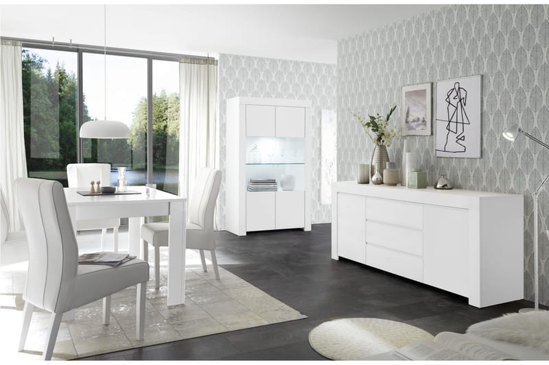 Midas Skjenk 184 cm - Hvit - Oppbevaring - Oppbevaringsmøbler - Sideboard & skjenker