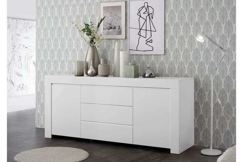 Midas Skjenk 184 cm - Hvit - Oppbevaring - Oppbevaringsmøbler - Sideboard & skjenker