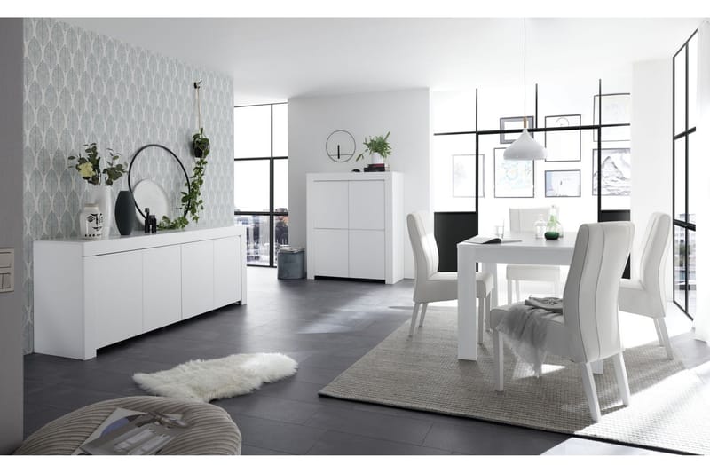 Midas Skjenk 210 cm - Hvit - Oppbevaring - Oppbevaringsmøbler - Sideboard & skjenker