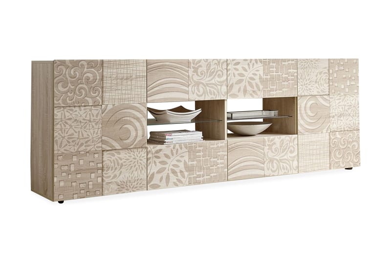 Mironne Sideboard 241 cm 4 Hyller - Brun - Oppbevaring - Oppbevaringsmøbler - Sideboard & skjenker