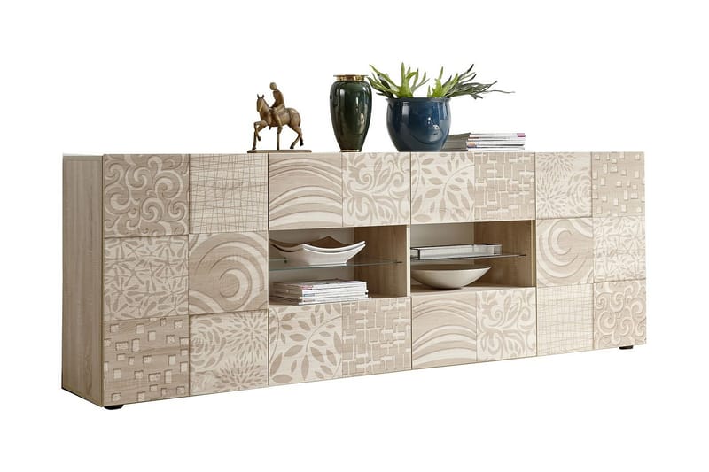 Mironne Sideboard 241 cm 4 Hyller - Brun - Oppbevaring - Oppbevaringsmøbler - Sideboard & skjenker