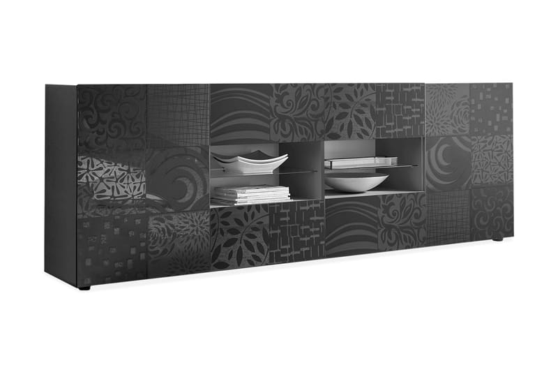 Mironne Sideboard 241 cm 4 Hyller - Grå - Oppbevaring - Oppbevaringsmøbler - Sideboard & skjenker