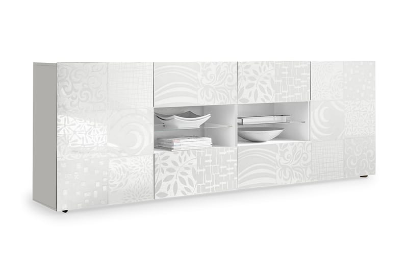 Mironne Sideboard 241 cm 4 Hyller - Hvit - Oppbevaring - Oppbevaringsmøbler - Sideboard & skjenker