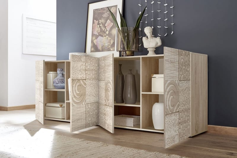 Mironne Sideboard 241 cm - Brun - Oppbevaring - Oppbevaringsmøbler - Sideboard & skjenker