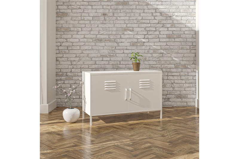 Mission District Skjenk 100x40 cm Hvit - Dorel Home - Oppbevaring - Oppbevaringsmøbler - Sideboard & skjenker