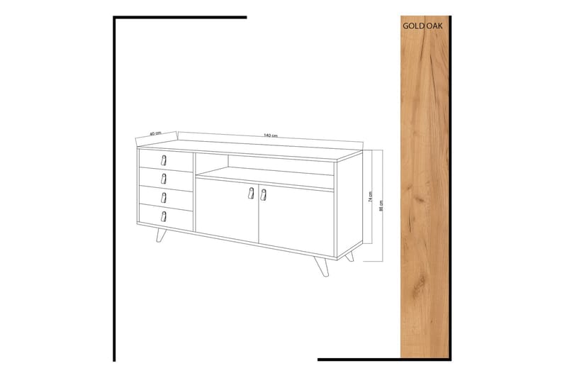 Mod Design Skjenk - Oppbevaring - Oppbevaringsmøbler - Sideboard & skjenker