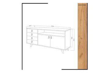 Mod Skjenk i Tre - Hvit|Brun - Oppbevaring - Oppbevaringsmøbler - Sideboard & skjenker