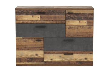Montert Skjenk 125x96 cm - Grå / Brun - Oppbevaring - Oppbevaringsmøbler - Sideboard & skjenker