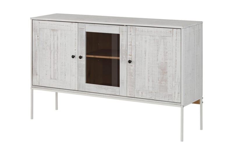 Munira Skjenk 130 cm - Beige/Hvit - Sideboard & skjenker