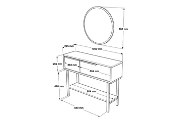 Muttun Skjenk 100 cm - Hvit - Oppbevaring - Oppbevaringsmøbler - Sideboard & skjenker