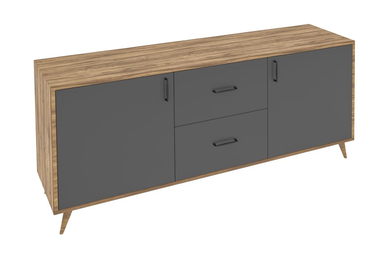 Myrvallen Skjenk 160 cm - Brun/Grå - Oppbevaring - Oppbevaringsmøbler - Sideboard & skjenker