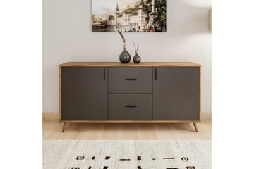 Myrvallen Skjenk 160 cm - Brun/Grå - Oppbevaring - Oppbevaringsmøbler - Sideboard & skjenker