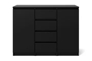 Naia Skjenk 121 cm 2 Dører 4 Skuffer - Mattsvart - Oppbevaring - Oppbevaringsmøbler - Sideboard & skjenker