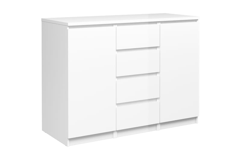 Naia Skjenk 121 cm - Hvit Høyglans - Oppbevaring - Oppbevaringsmøbler - Sideboard & skjenker