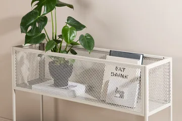 Netz Frittstående hylleplan 110x30x80 cm - Beige - Oppbevaring - Hyller - Hylleplan & hyllekonsoll