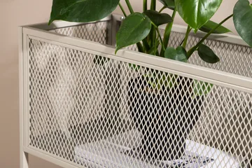Netz Frittstående hylleplan 110x30x80 cm - Beige - Oppbevaring - Hyller - Hylleplan & hyllekonsoll