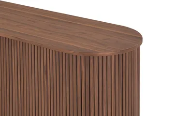Noira smal skjenk ribbet valnøtt 150x45 cm - Valnøtt / Brun - Oppbevaring - Oppbevaringsmøbler - Sideboard & skjenker