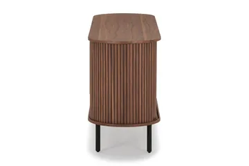 Noira smal skjenk ribbet valnøtt 150x45 cm - Valnøtt / Brun - Oppbevaring - Oppbevaringsmøbler - Sideboard & skjenker
