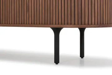 Noira smal skjenk ribbet valnøtt 150x45 cm - Valnøtt / Brun - Oppbevaring - Oppbevaringsmøbler - Sideboard & skjenker
