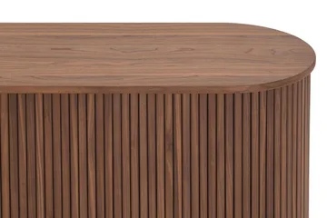 Noira smal skjenk ribbet valnøtt 150x45 cm - Valnøtt / Brun - Oppbevaring - Oppbevaringsmøbler - Sideboard & skjenker