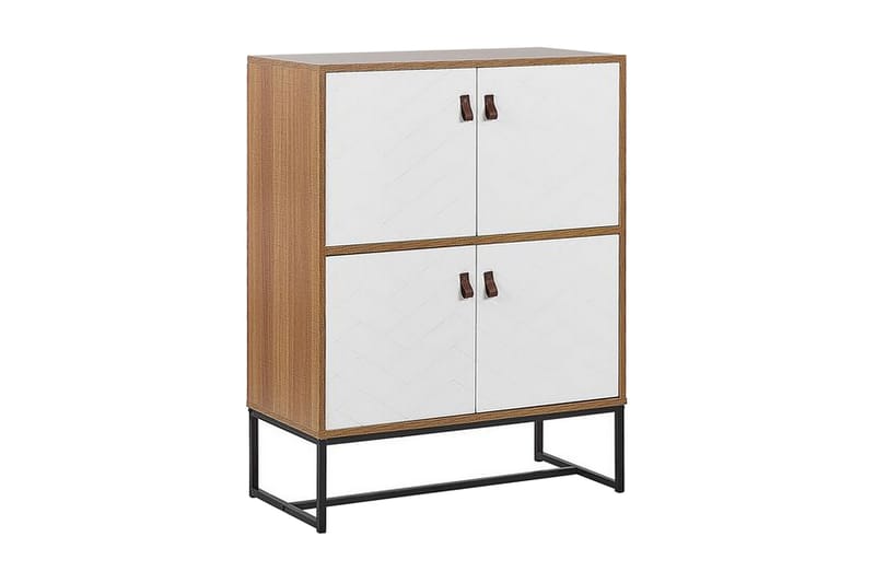 Nueva skjenk 76x39 cm - Lysebrun / Hvit - Oppbevaring - Oppbevaringsmøbler - Sideboard & skjenker
