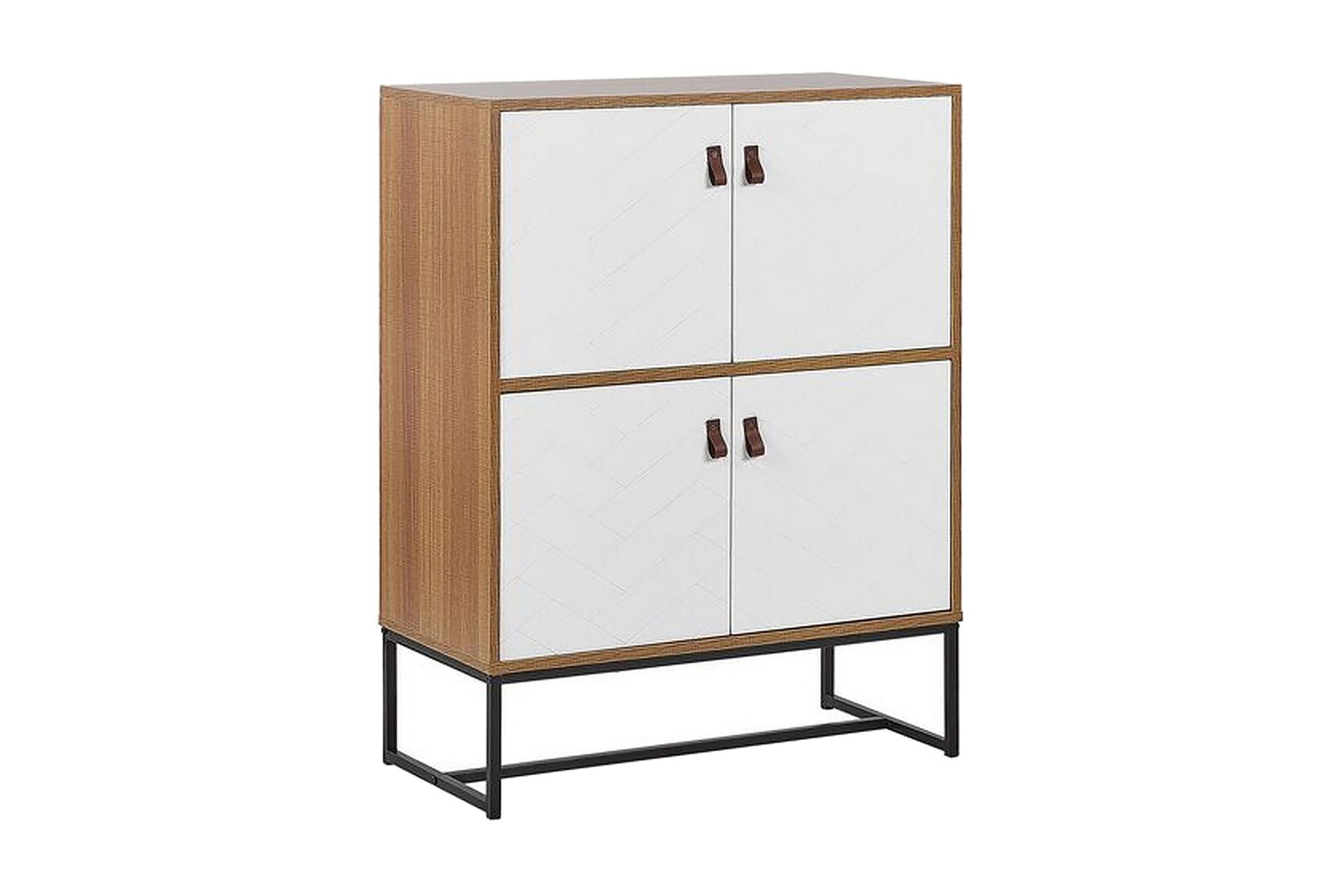 Nueva skjenk 76x39 cm - Lysebrun / Hvit