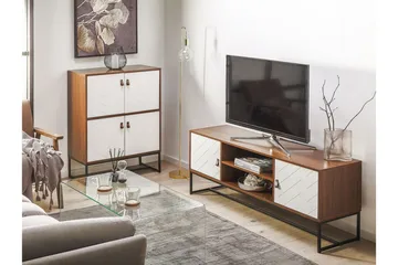 Nueva Skjenk 76x39 cm - Mørkebrun/Hvit - Oppbevaring - Oppbevaringsmøbler - Sideboard & skjenker