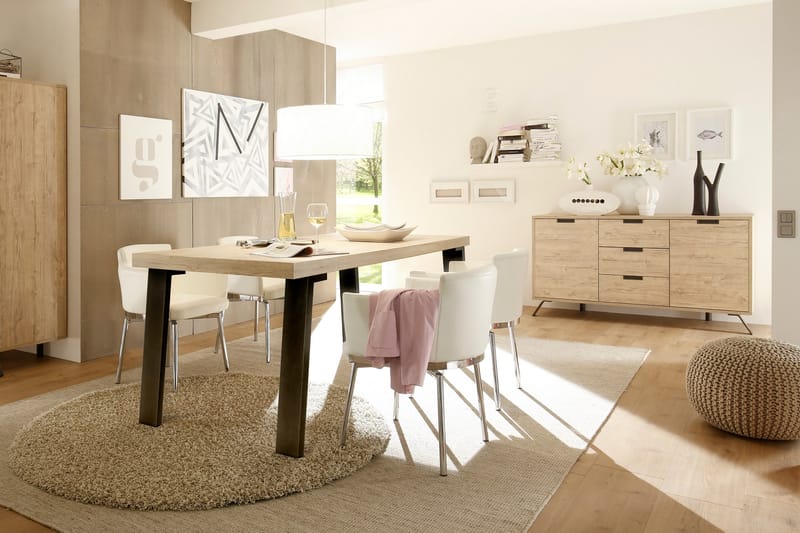 Palma Skjenk 156 cm 2 Dører 3 Skuffer - Eik - Oppbevaring - Oppbevaringsmøbler - Sideboard & skjenker