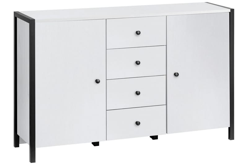 Plattpark Sideboard 120x35 cm - Hvit/Svart - Oppbevaring - Oppbevaringsmøbler - Sideboard & skjenker