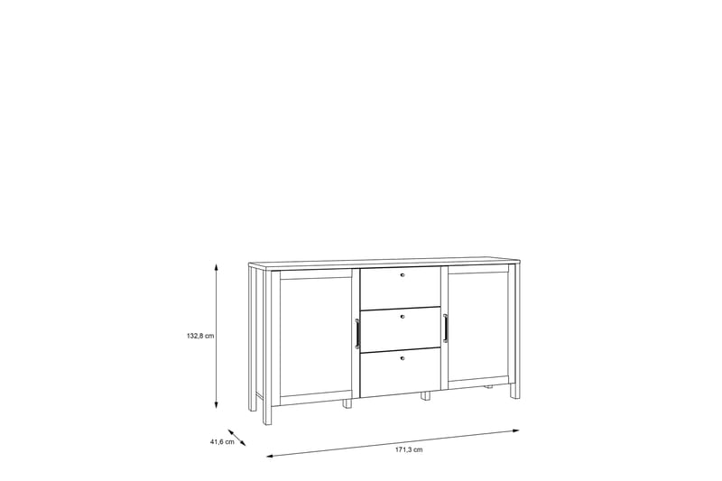 Polykastro Sideboard 42x171 cm - Brun - Sideboard & skjenker
