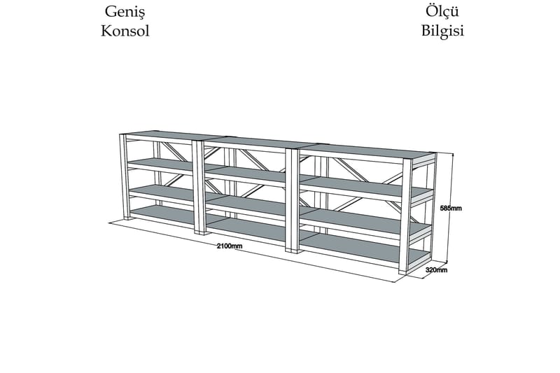 Puqa Design Oppbevaringshylle - Oppbevaring - Oppbevaringsmøbler - Sideboard & skjenker