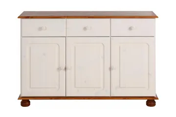 Remiel Sjenk 118 cm - Hvit / Brun - Oppbevaring - Oppbevaringsmøbler - Sideboard & skjenker