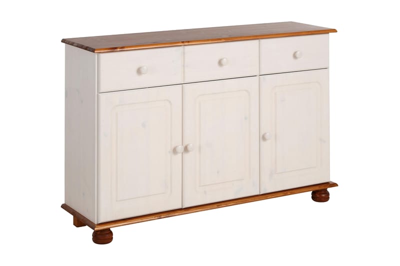 Remiel Sjenk 118 cm - Hvit / Brun - Oppbevaring - Oppbevaringsmøbler - Sideboard & skjenker
