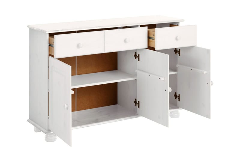Remiel Sjenk 118 cm - Hvit - Oppbevaring - Oppbevaringsmøbler - Sideboard & skjenker