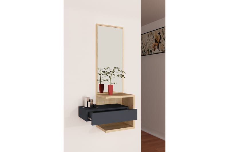 Rheuark Sideboard 49 cm - Eik/Antracit - Oppbevaring - Oppbevaringsmøbler - Sideboard & skjenker