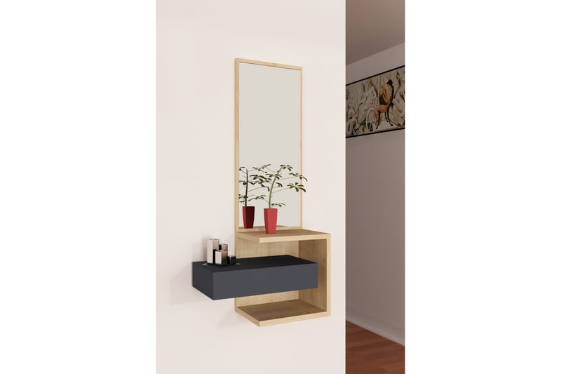 Rheuark Sideboard 49 cm - Eik/Antracit - Oppbevaring - Oppbevaringsmøbler - Sideboard & skjenker