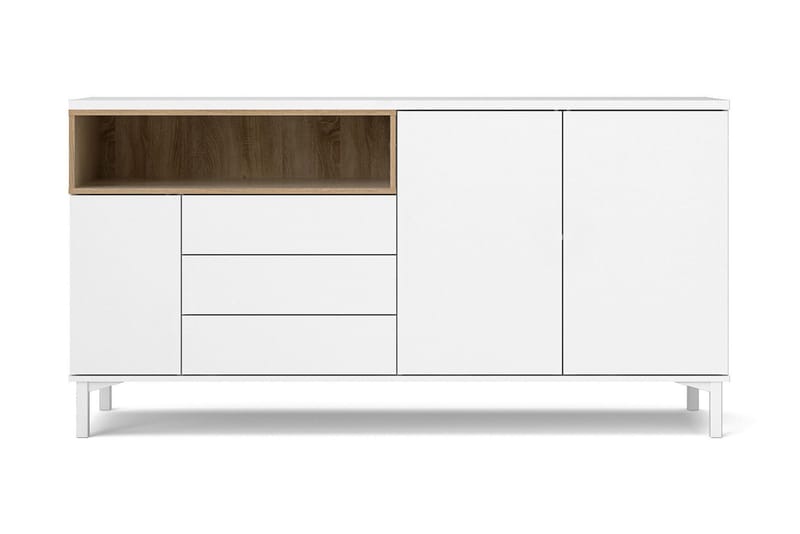 Roomers Skjenk 176 cm - Hvit/Brun - Sideboard & skjenker