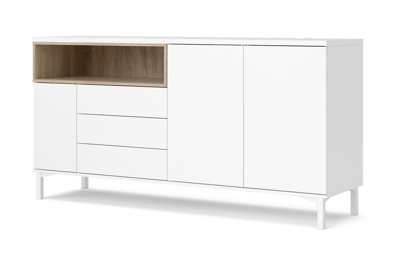 Roomers Skjenk 176 cm - Hvit/Brun - Sideboard & skjenker