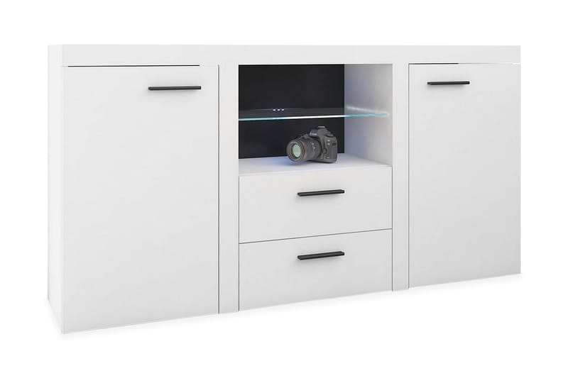 Rumba Skjenk 157x40x81 cm - Hvit - Oppbevaring - Oppbevaringsmøbler - Sideboard & skjenker