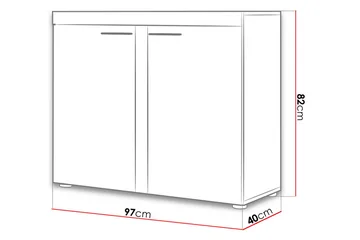 Rumba Skjenk 97,2x40,3x82 cm - Oppbevaring - Oppbevaringsmøbler - Sideboard & skjenker