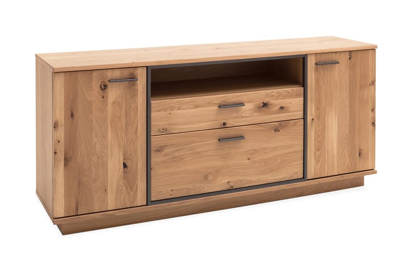 Rusley Skjenk 180 cm - Eik/ Antrasitt - Sideboard & skjenker