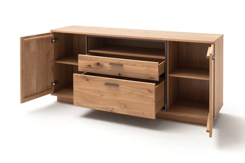 Rusley Skjenk 180 cm - Eik/ Antrasitt - Oppbevaring - Oppbevaringsmøbler - Sideboard & skjenker