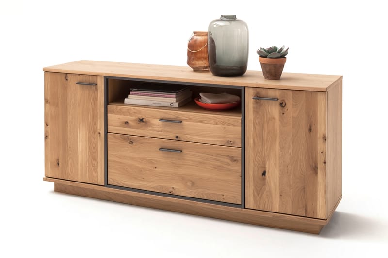 Rusley Skjenk 180 cm - Eik/ Antrasitt - Oppbevaring - Oppbevaringsmøbler - Sideboard & skjenker